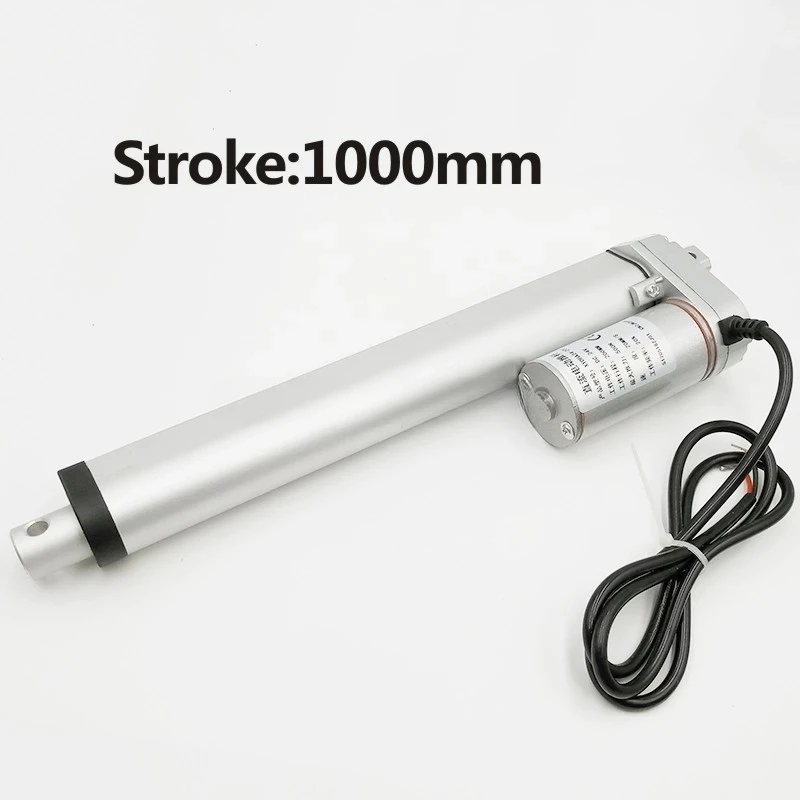 Electric Linear Actuator 12V/24V DC Motor 1000mm Stroke Linear Motion Controller 100/200/300/500/750/800/900/1100/1300/1500N