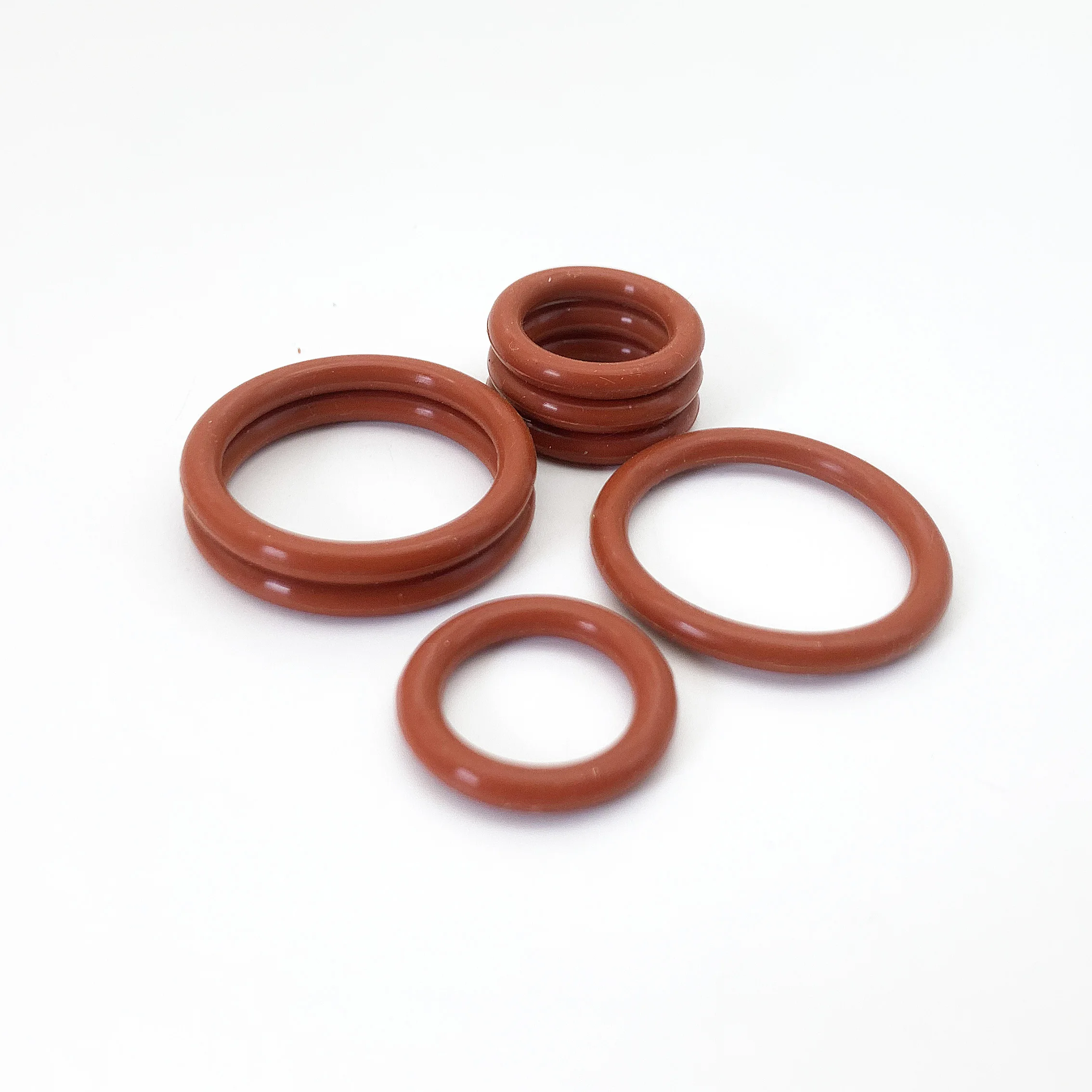 

5pcs Red VMQ Silicone O Ring CS 5.7mm OD 300 ~ 400mm FoodGrade Waterproof Washer Rubber Insulated Round Shape Seal Gasket