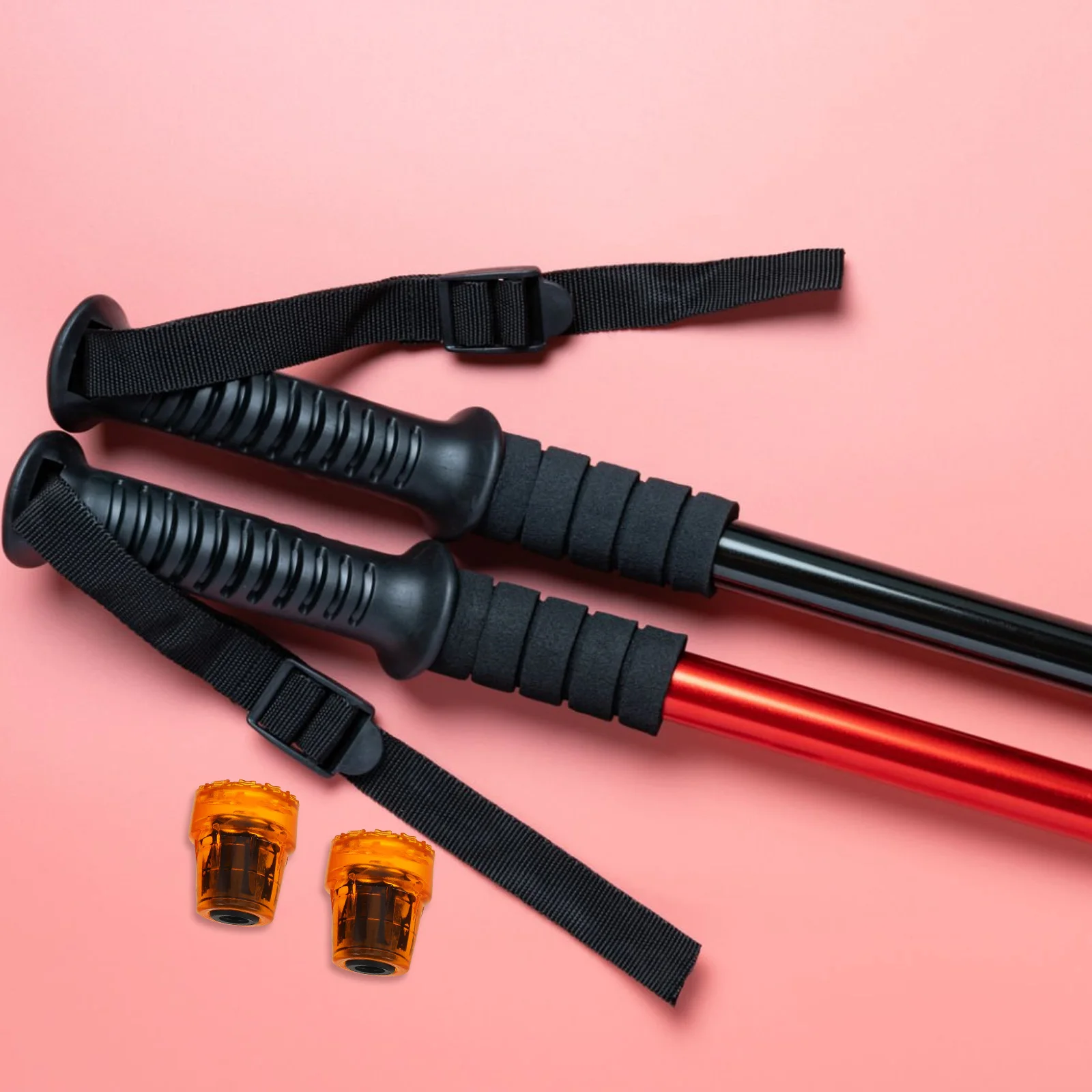 4 pezzi punte antiscivolo per bastoncini da trekking coperture di ricambio per escursionismo bastone da passeggio protezioni per i piedi della stampella punte della canna