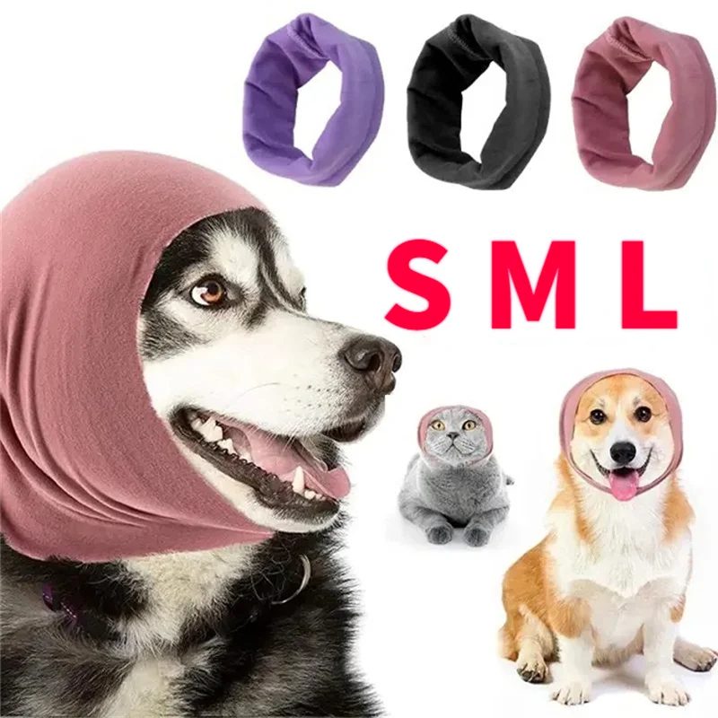 Dog Grooming Earmuffs Head Warmers Ear Muffs Neck Caps Noise Reduction Scarf Collar Pet Bathing Drying Anxiety Relief Covers