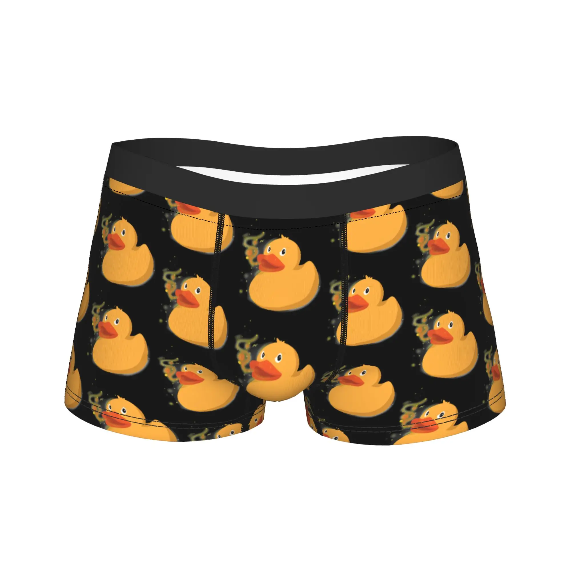

Fire Breathing Rubber Ducky Funny Smoking Duck Men's Boxers Briefs Comfortable Underwear Underpants