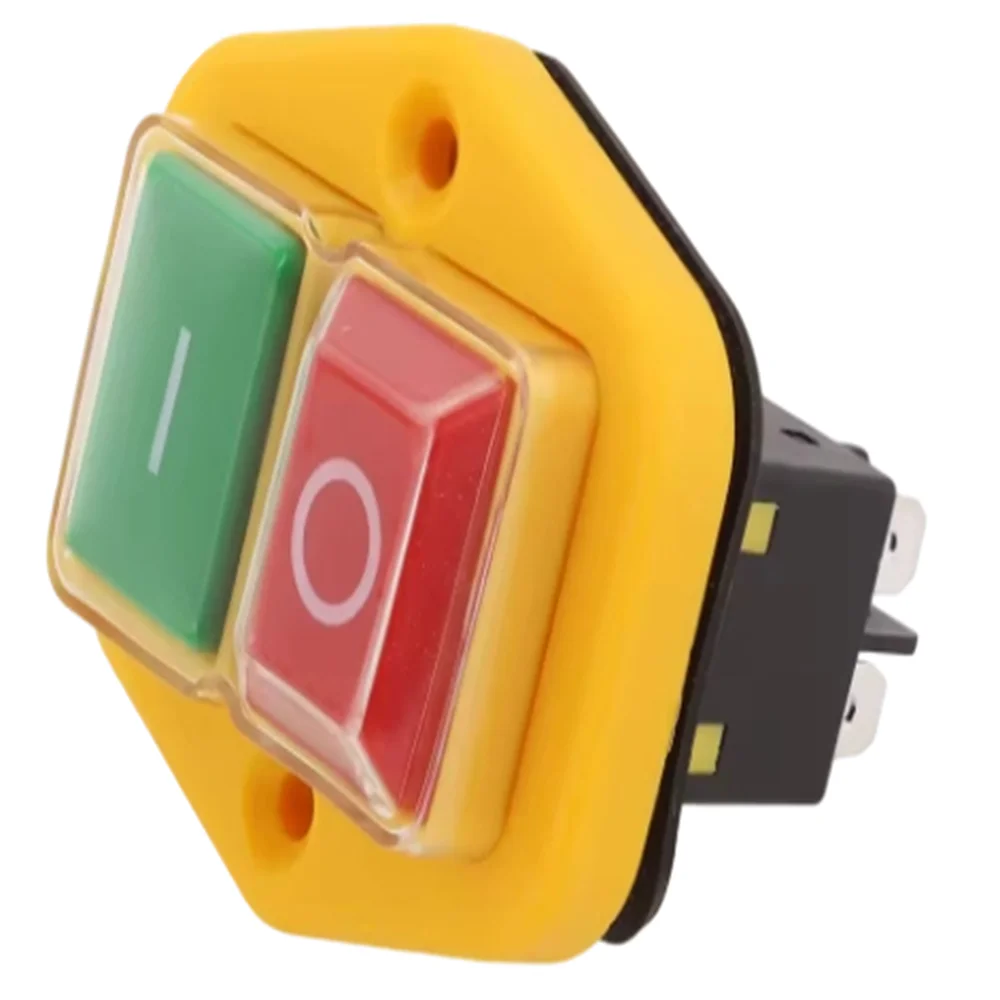 1PC Waterproof Electromagnetic Start Switch 16A 250V with 4Pins/5Pins Power Tool Switch Compatible with KJD17B