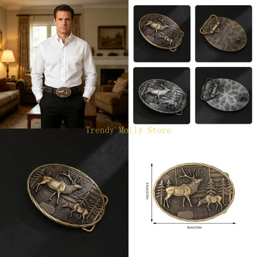 n5kb-classical-double-deer-embossed-belt-buckle-waistband-fastener-repair-accessories-suitable-for-work-and-outdoor-activity