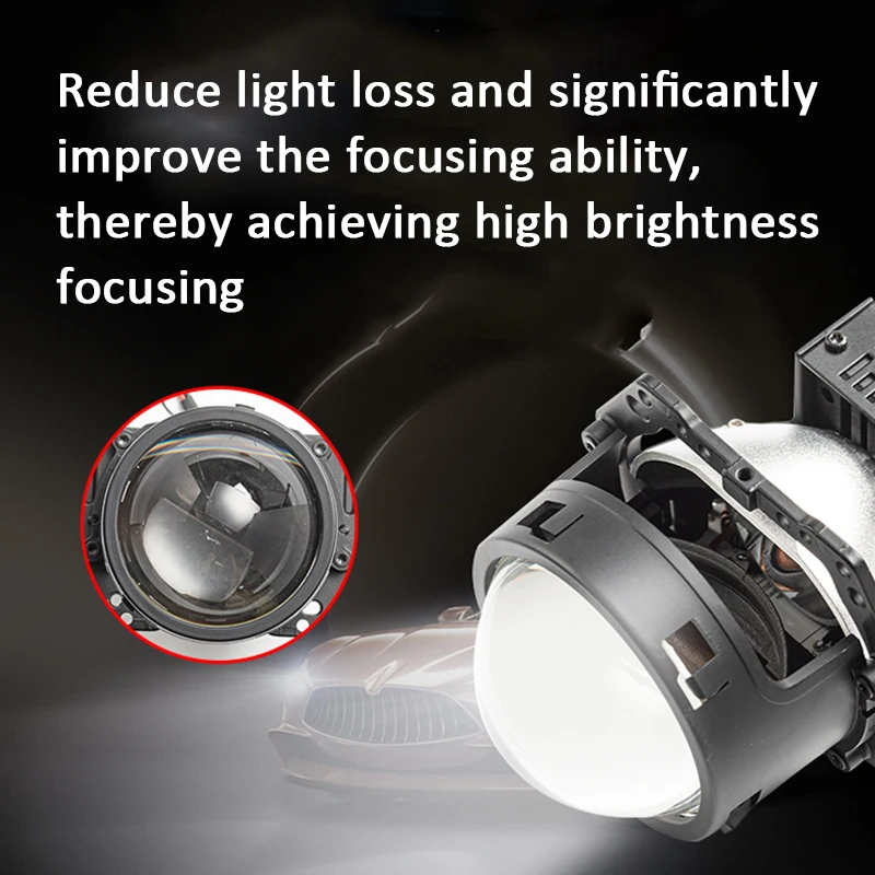 3 Inch Dual lens Projector Fog Lamp High Power Lights for Vehicles Laser Lenses Spotlights Integrated High And Low Headlights