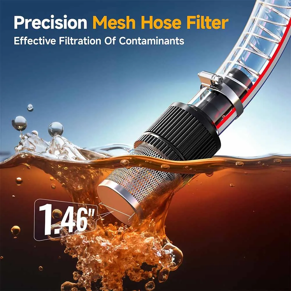 مضخة نقل الوقود اللاسلكية Taskstar 12GPM مع خراطيم 2x6.6FT مجموعة نقل الكيروسين والديزل الكهربائي لدبوس بطارية ماكيتا 18 فولت