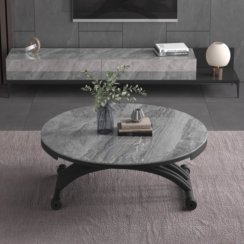 

Minimalist Nordic Coffee Tables Wheeled Design Modern Multifunction Coffee Tables Trendy Premium Table Basse Room Furnitures