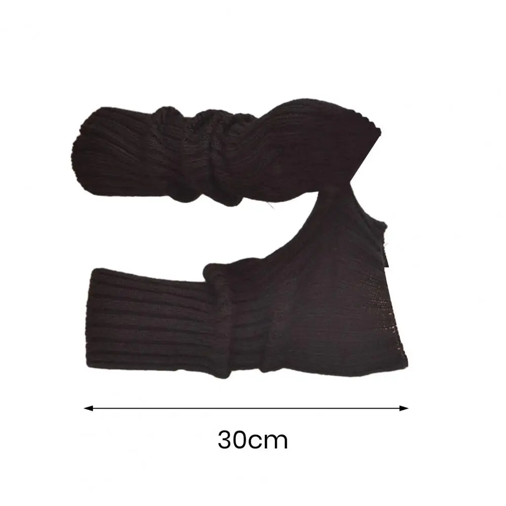 1 Pair Stylish Knitted Gloves Anti-shrink Women Gloves Anti-slip Women Riding Arm Sleeves  Keep Warm