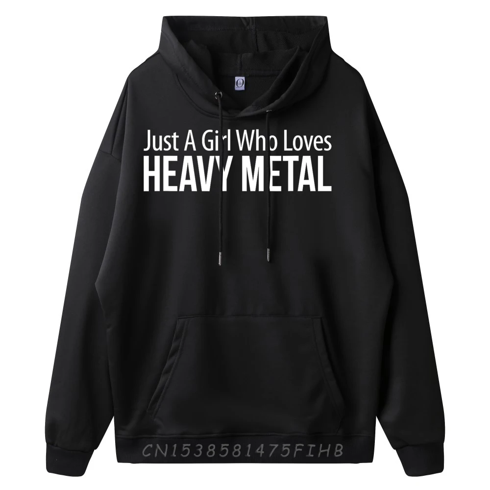 Just Girl Loves Heavy1143 Hoodies Funny Long Sleeve Party Round Neck Women's Hoodies Funny Coat Father Day