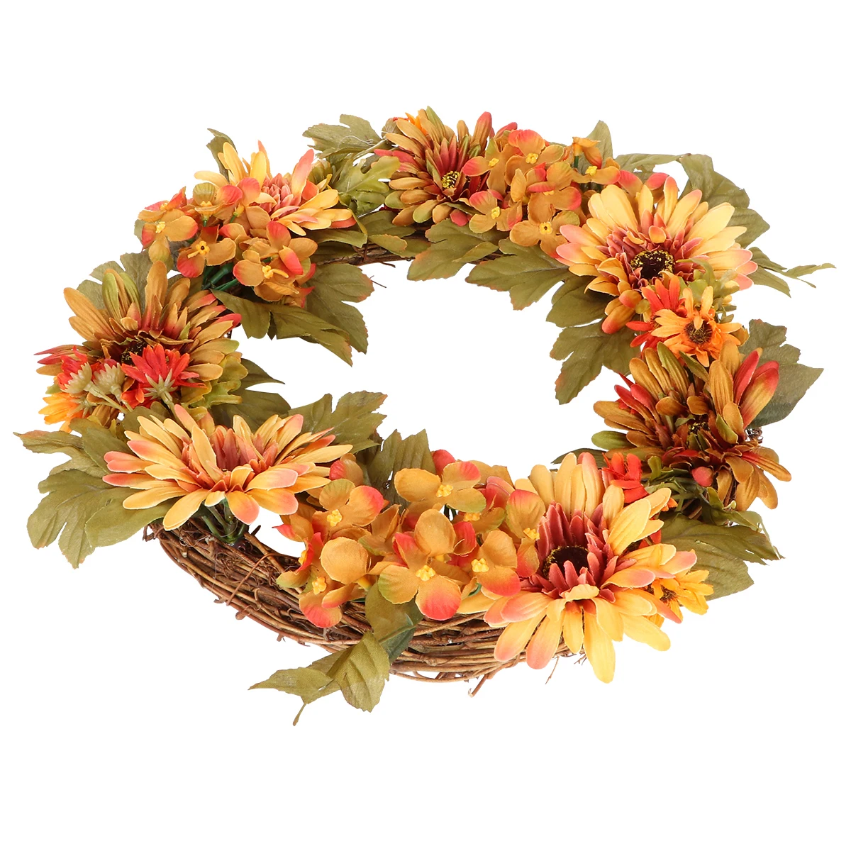 

Simulated Hydrangea Wreath Front Door Garland Floral Lifelike Bamboo Flower Garlands