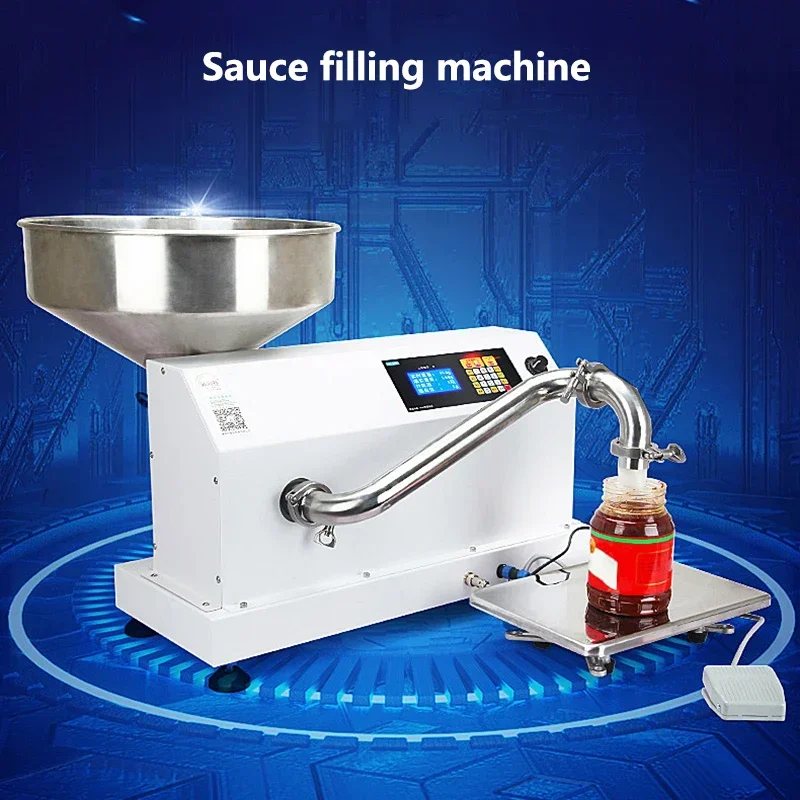 AC110V-220V Liquid Filling Machine Sesame peanut tomato chili sauce honey viscous liquid quantitative dispenser