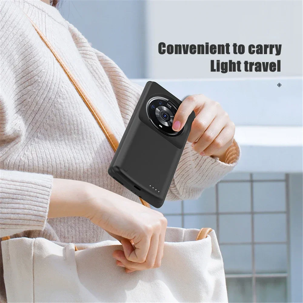 Portable Power Bank  For OPPO Find X6 Pro Battery Cases External Battery Powerbank Charging Cover For Find X6 Power Case 6800mAh