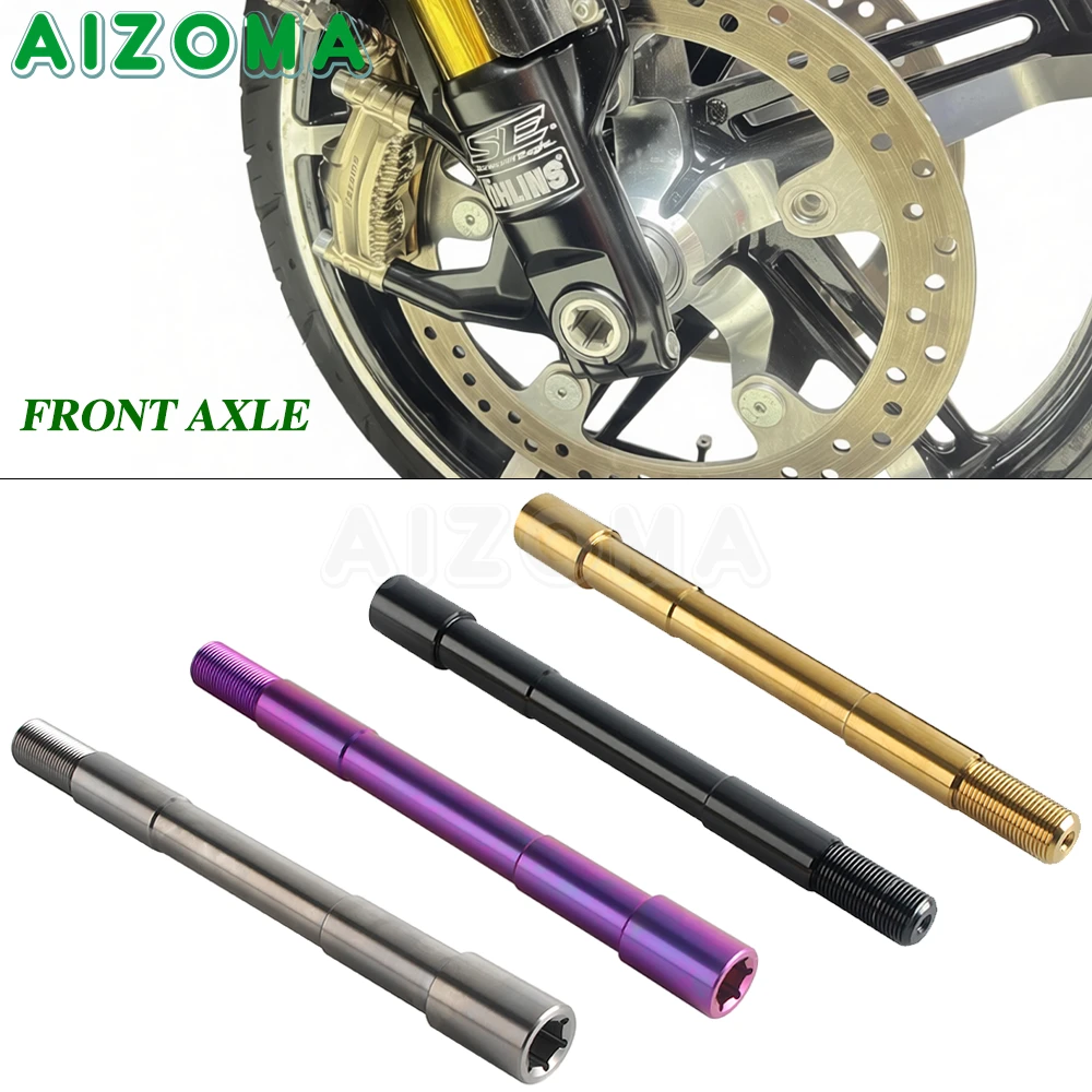 

Front Wheel Axle Titanium TC4 Motorcycle Accessories For Harley Screamin'Eagle X Öhlins Inverted Fork Legs P/N 45400392 45400393