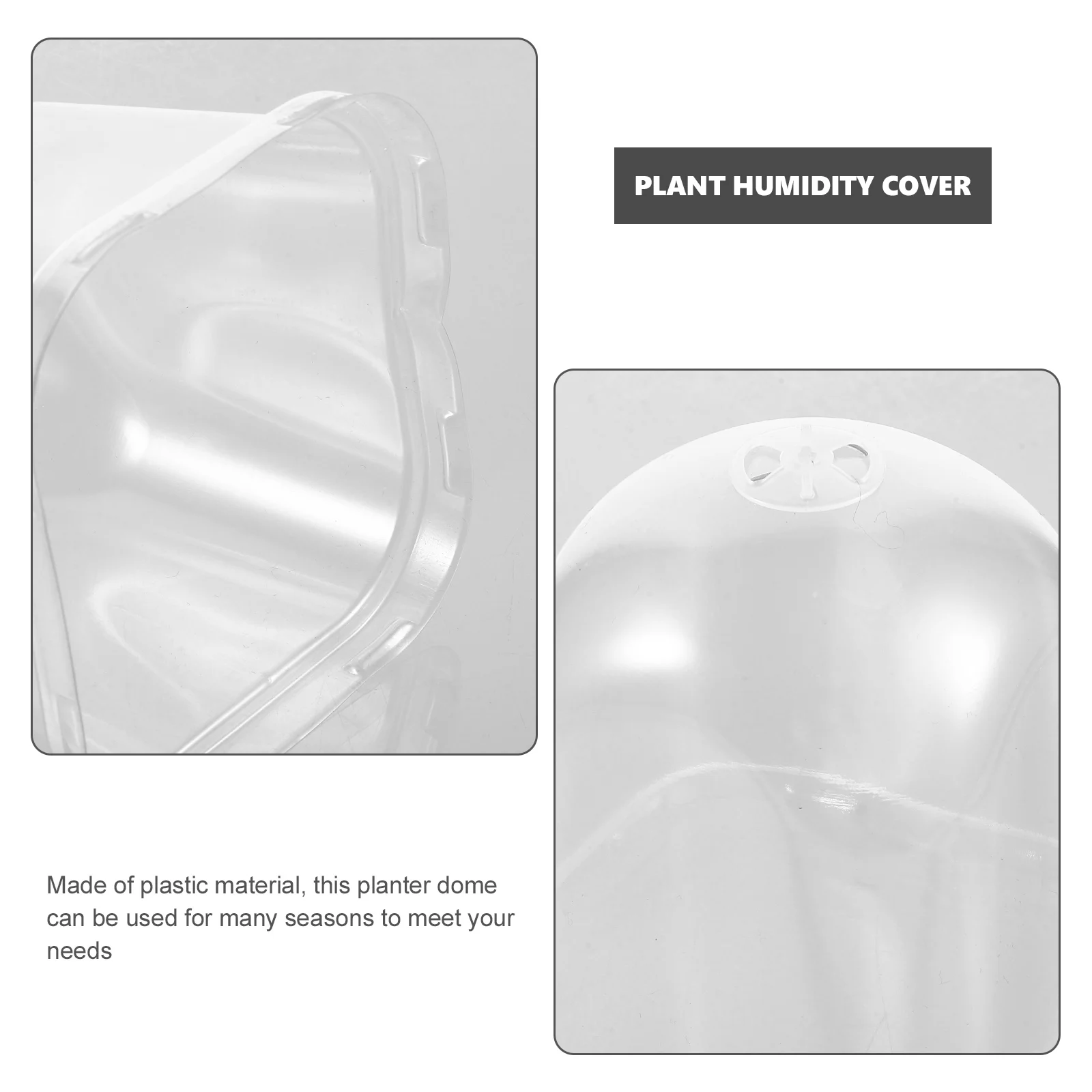 

8pcs Clear Plant Dome Covers For Seedling Starter Trays Transparent Humidity Domes Garden Protection Tool Accessory