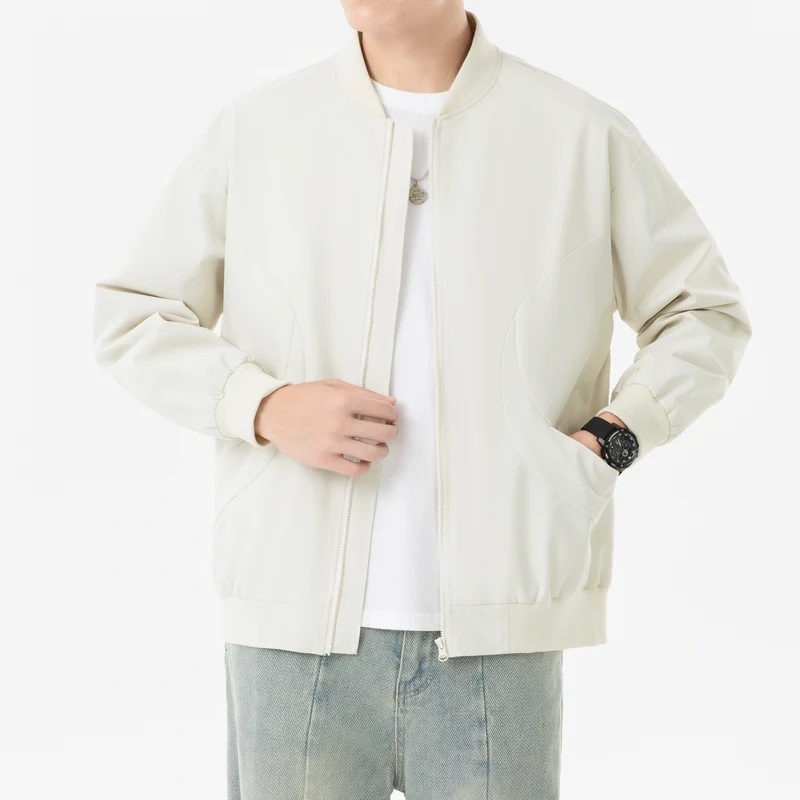 

Spring and Autumn Men's Jacket Trendy Brand Baseball Jacket New Casual Hot Item Thin Loose Top Versatile Handsome Jacket