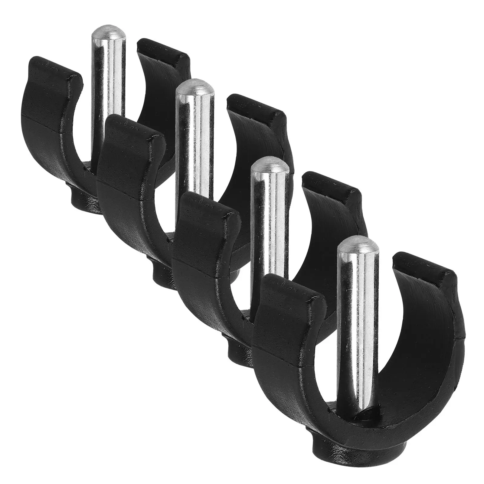 

4 Pcs Walking Aid Accessories Sturdy C Shape Holder Clip Clamp Set for Crutch Cane Wheelchair Repair Replacement