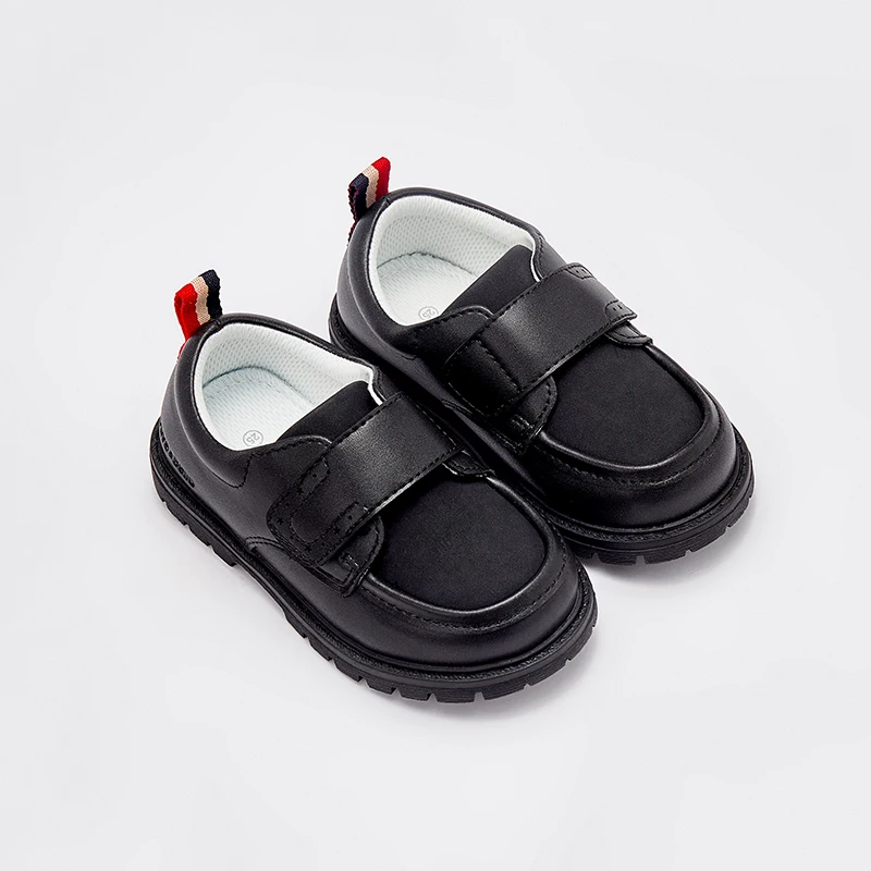 Dave Bella Kids Leather Shoes Girls Princess Shoes Boys Breathable Flats Black Beige Child Baby Toddlers Leather Shoes DB3241763