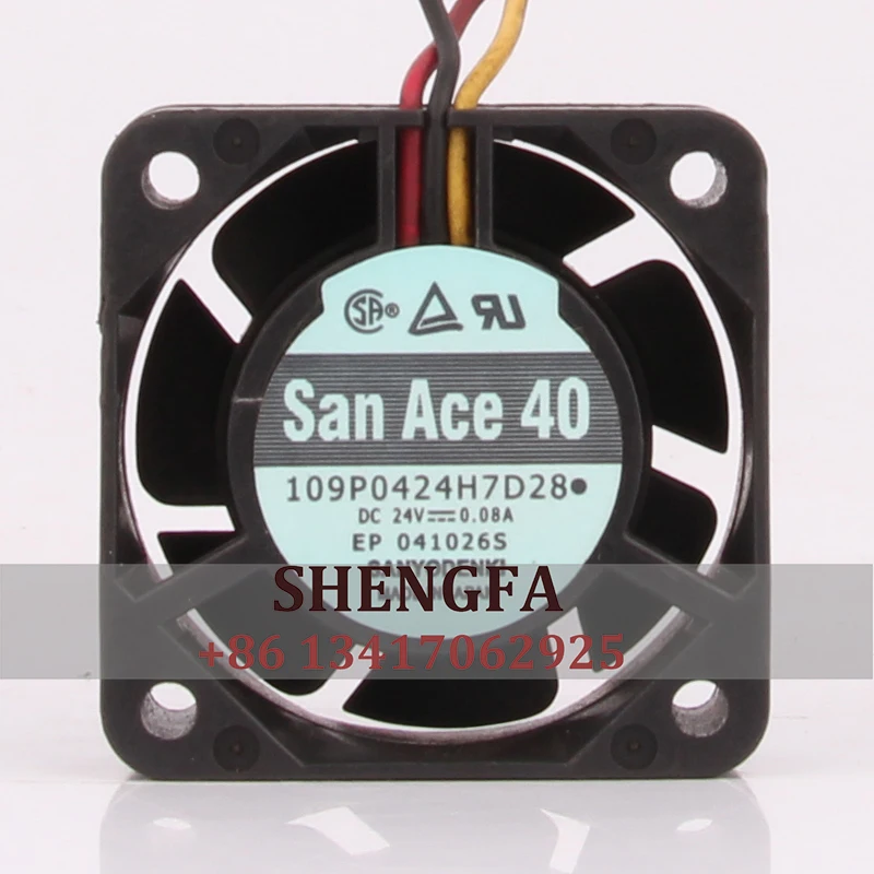 

SANYO 109P0424H7D2 8 чехол охлаждающий вентилятор 12V 48V DC24V 0.08A AC EC 40x40x15mm 4CM 4015 преобразователь частоты ЧПУ машинный инструмент