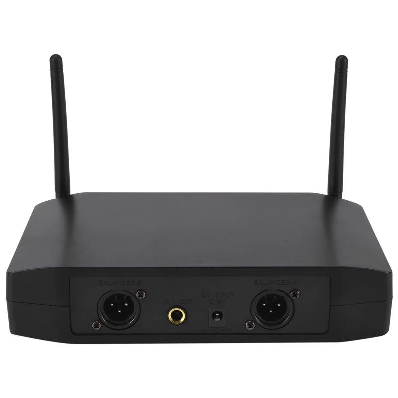 GLXD4 ميكروفون لاسلكي محمول باليد ، ميكروفون UHF للمرحلة ، الحفلة ، الكاريوكي ، الكنيسة ، الاجتماع ، الاحترافي ، قناتان