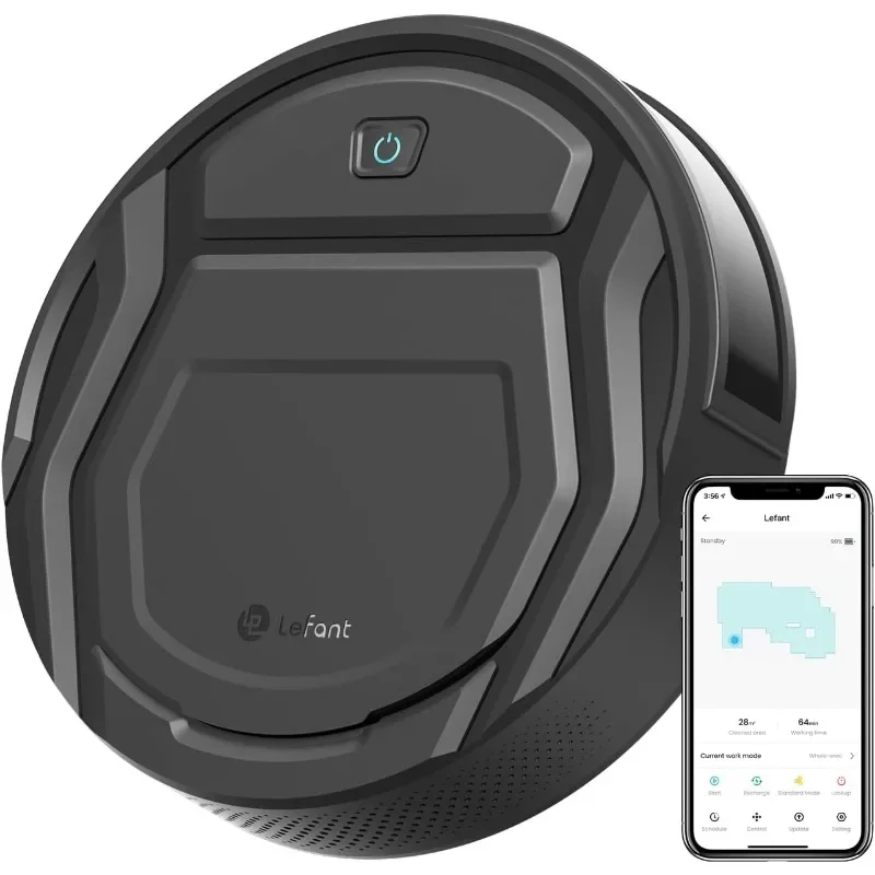 Lefant  Robot Vacuum Cleaner,Strong Suction,   Connected,Scheduled Cleaning,Compatible  Self-Charging Robotic Vacuum Cleaner