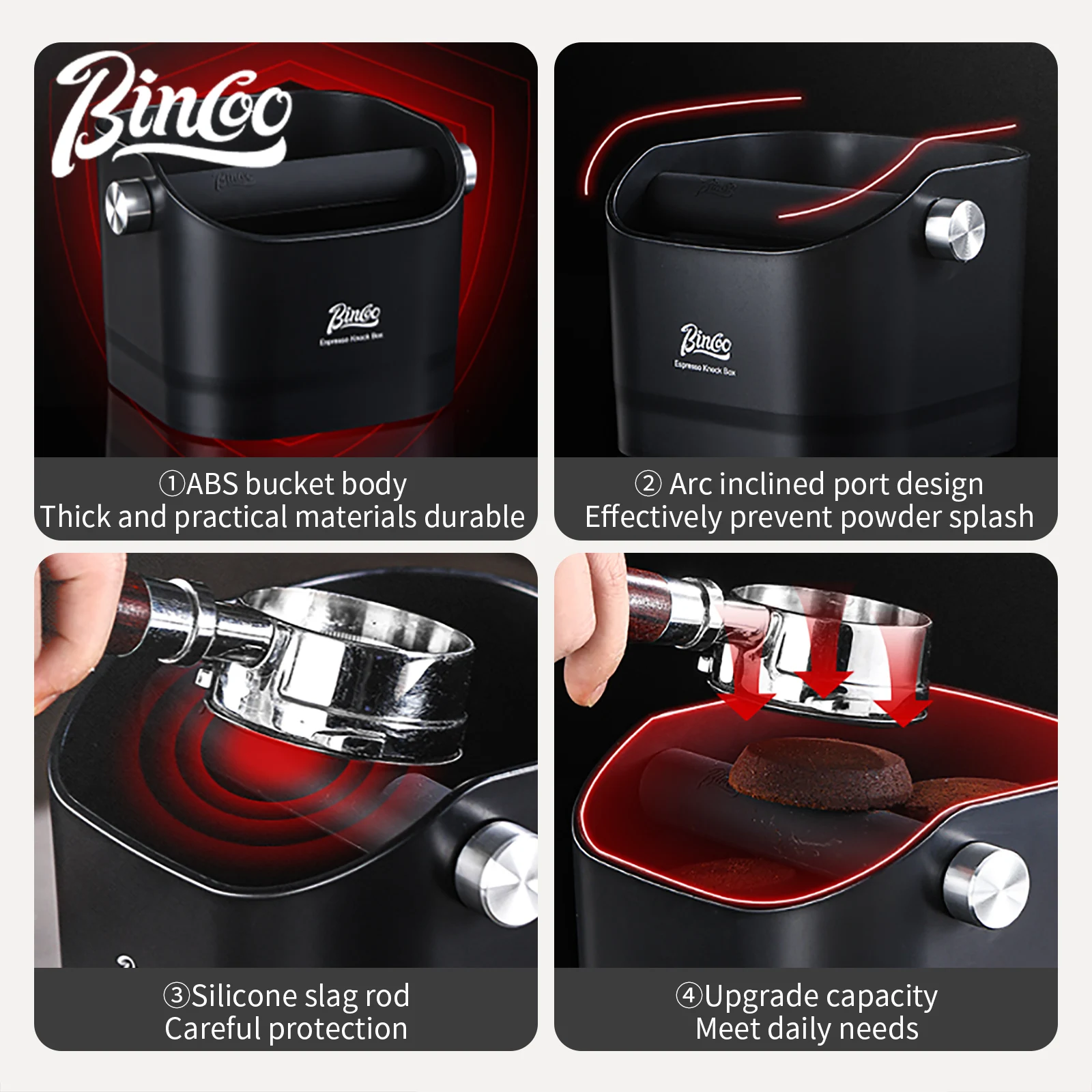 Bincoo Large Capacity Coffee K - Coffee Knock Box ulasan dan harga