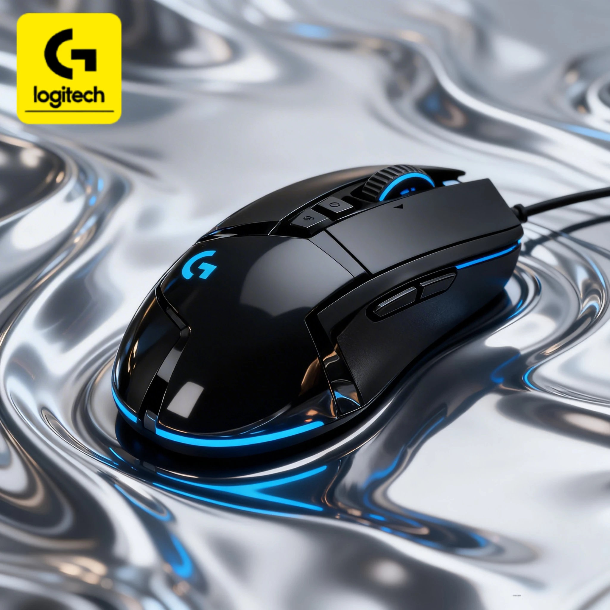 Logitech G502/G402/G203 HERO gaming mechanical mice, macro programming simplifies operation, RGB lighting effects.