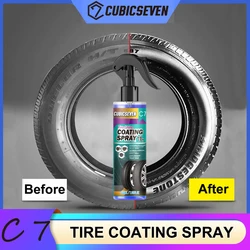 Car Tire Shine Brightener Auto Tire Polish Wheel Type Gloss Spray Tire Polish Sealing Wax Hydrophobic Coating Cleaner Car Wash