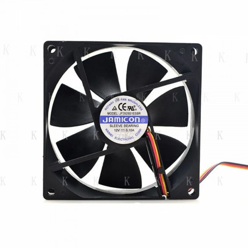 

C FOR JAMICON Cooling Fan JF0925S1ESBR 9025 12V 0.10A 9CM 3-Pin 92X92X25mm #A6-11