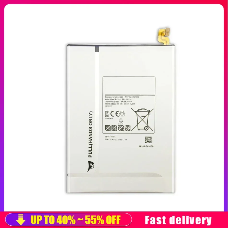 EB-BT710ABE Tablet Bateria Portátil Para Samsung Galaxy Tab S2 8.0 SM-T710 T713 T715 4000mAh Baterias de Qualidade de Substituição