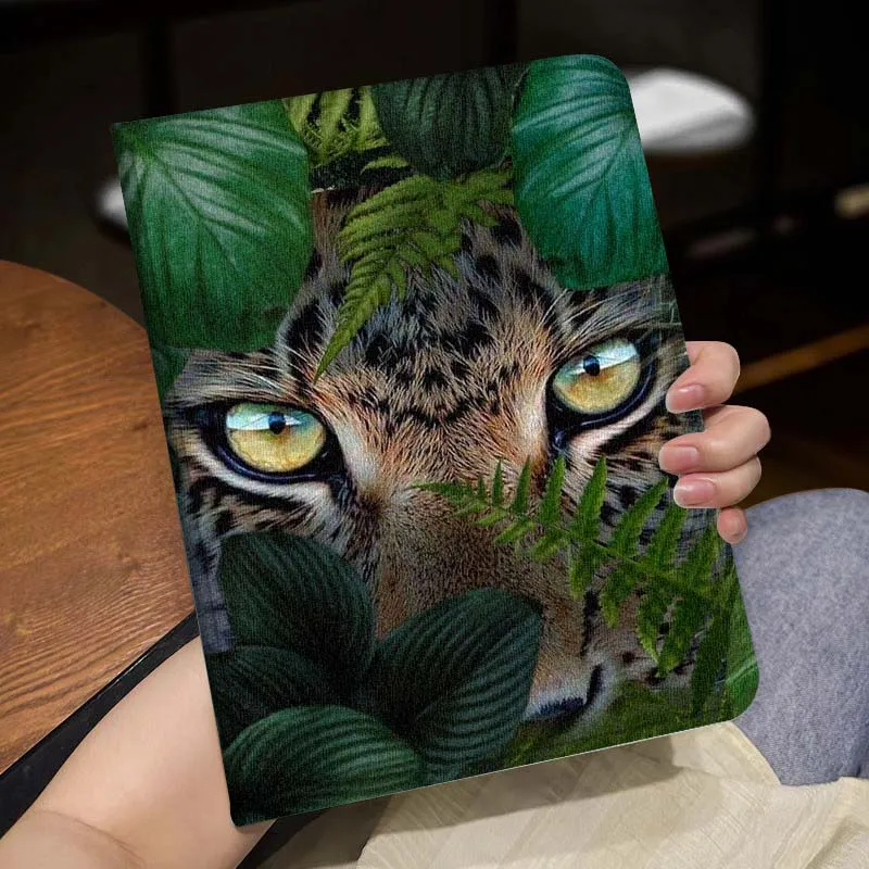 Creative Leopard Design Pattern For Huawei MediaPad MatePad Honor Pro V6 9 V8 X9 X 10 13.3 11 Inch Pen Tray Tablet Case Popular