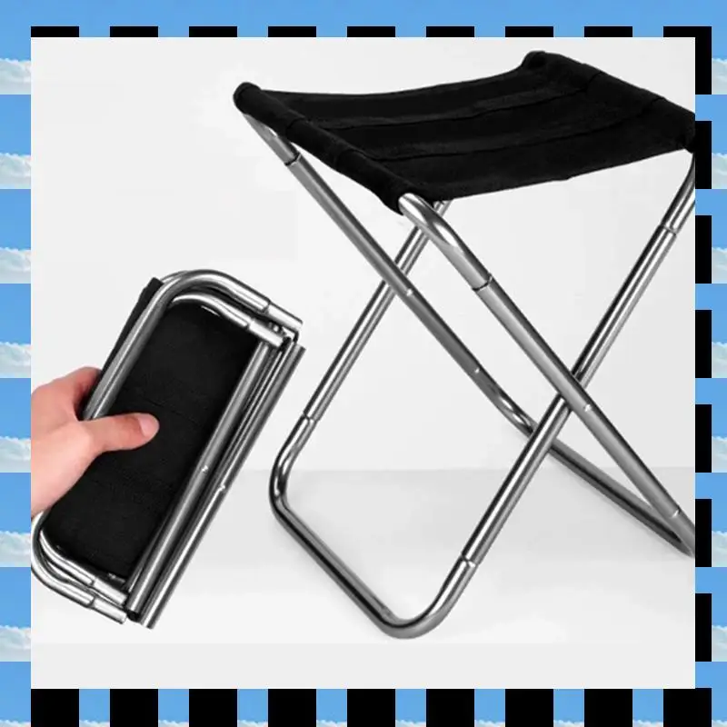 

ABME Folding Small Stool Portable Ultra-Light Subway Train Travel Picnic Camping Fishing Chair Foldable