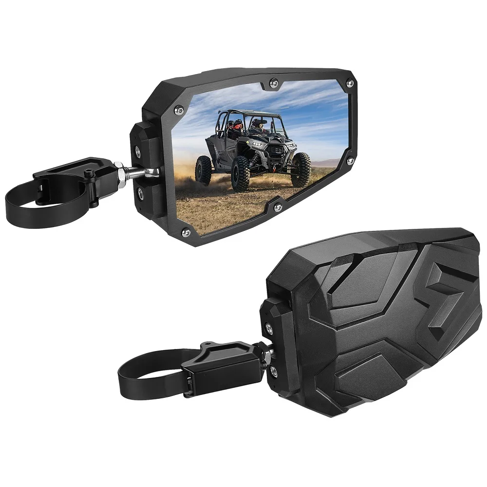 

UTV Side Rearview Mirrors Compatible with Polaris RZR 1000 For Can-am X3 For Cfmoto For John Deere 1.5-1.875" Roll Bars