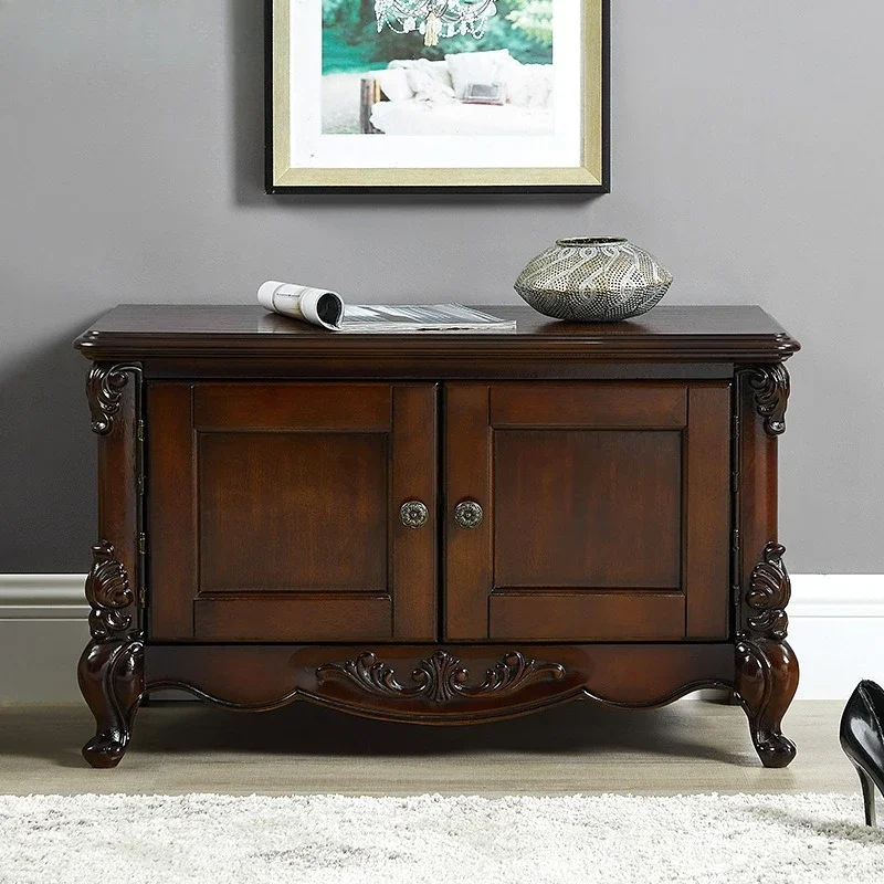 Shoe changing stool American solid wood shoe stool, sofa stool