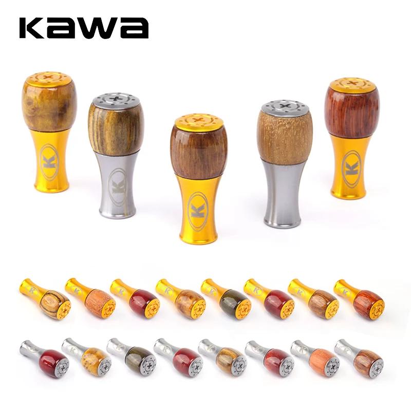 Новая ручка для катушки Kawa из дерева и сплава, 5,9 г, длина 35 мм, для спиннинговых/кастинговых катушек Shi/Dai, аксессуар для самостоятельной сборки