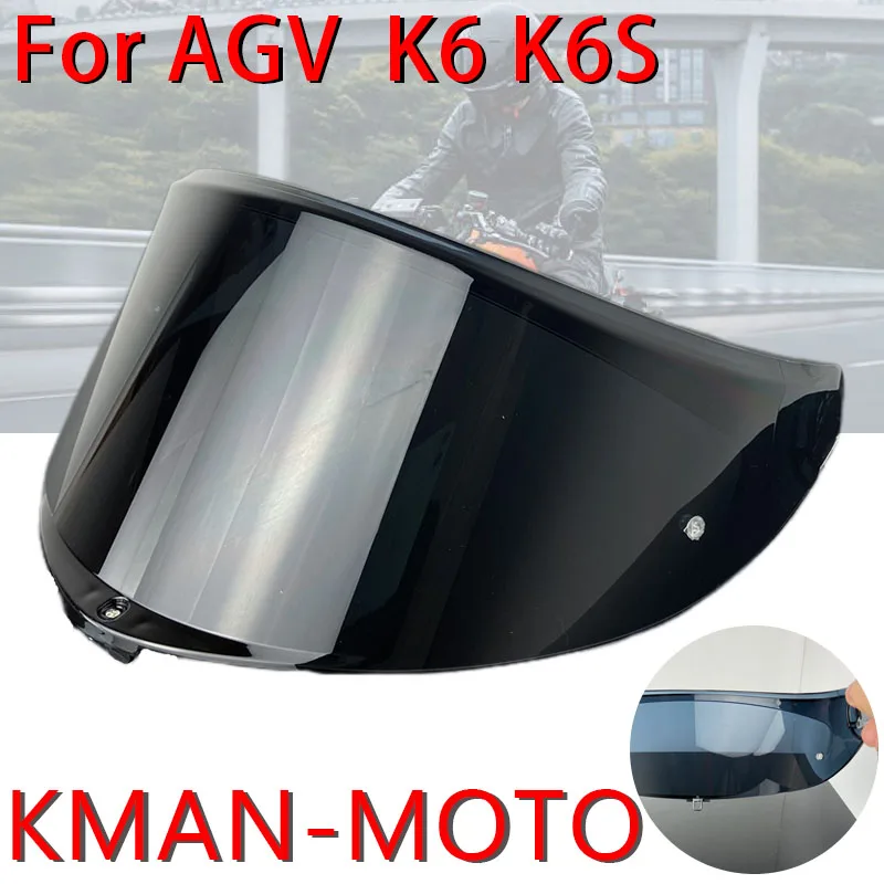 

Защитный козырек для шлема K6, защитный козырек для лобового стекла AGV K6S, высокая прочность, защита от УФ-лучей, аксессуары для шлема