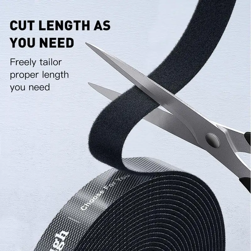 Hook Fastening Tape Computer Data Cable Coloured Cable Ties Hook Nylon Fastening Tape Tearable Wire Manager