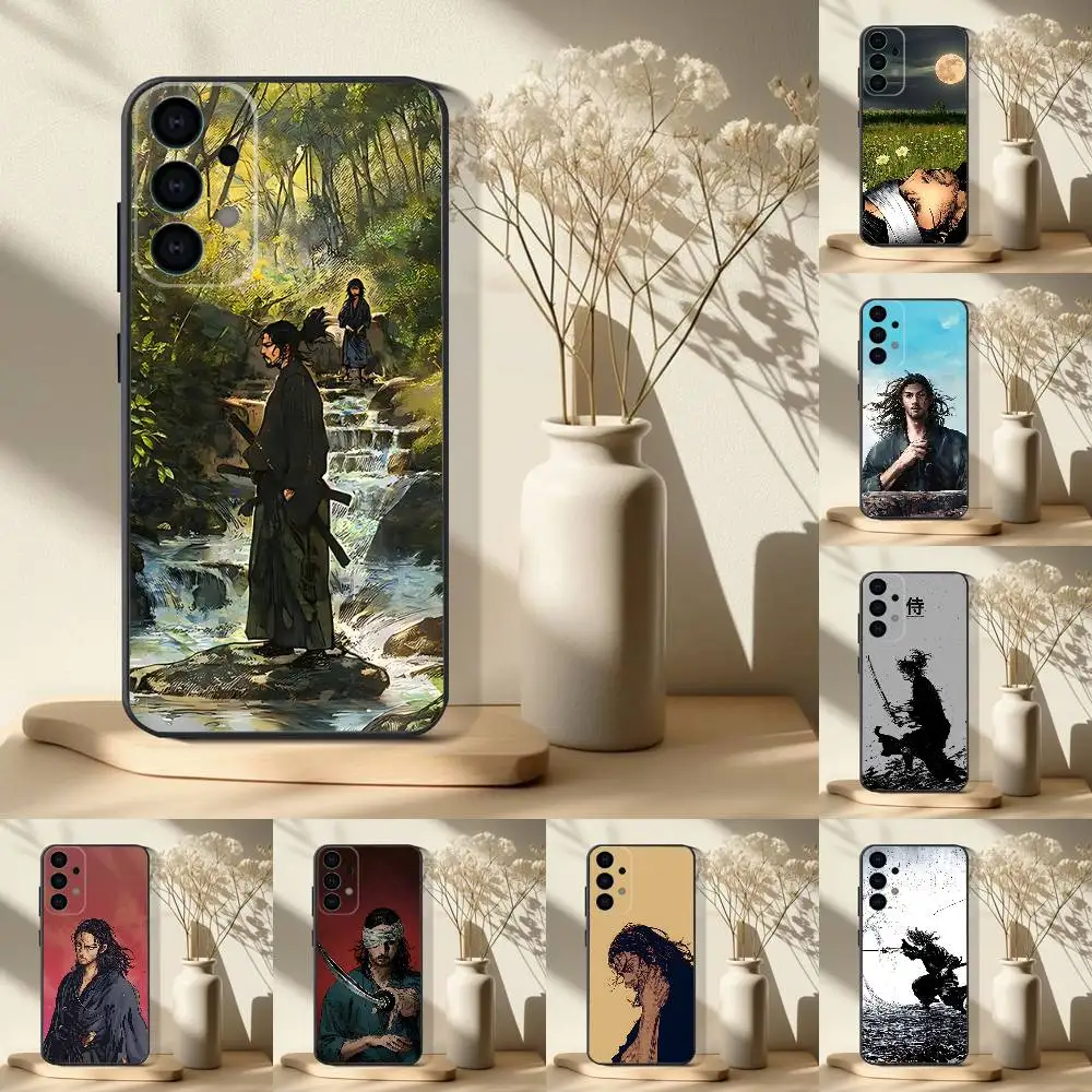 

Vagabond Miyamoto Musash Phone Case For Samsung S 25,24,23,22,30,21,10,9,Ultra,Plus,Lite,FE,4,5G Black Soft Case