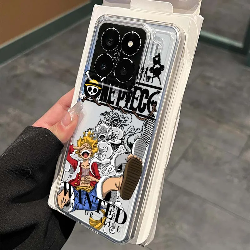 

One Piece Monkey D. Luffy For Xiaomi 17 15 14 13 12 12S 12X 12T 11 11T Pro max Lite ultra TPU Transparent Phone Case