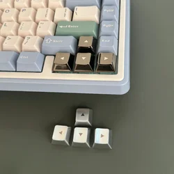 Aluminium Alloy Arrow Keys Keycaps Custom Cherry Profile Point Key Cap Gold Sliver Black Metal Key Caps for Mechanical Keyboard