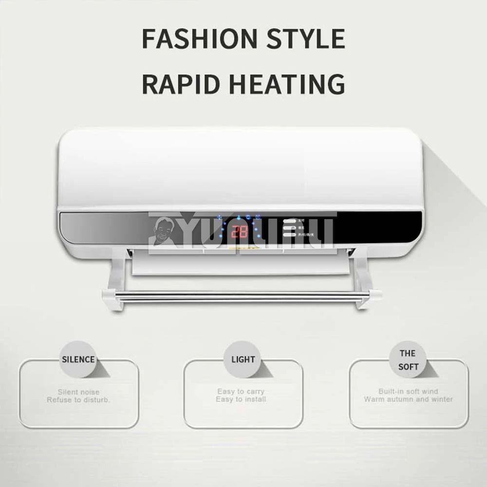 

Multifunctional LED Display Electric Heater Household Energy-saving Heater Wall-mounted Heater