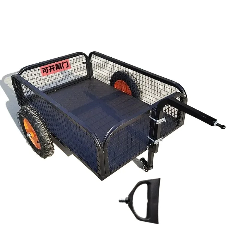 for Electric Car Bucket Outdoor Pulling Cart Rear Hanging Small Trailer for Stall Goods Camping Tricycle Motorcycle Bicycle