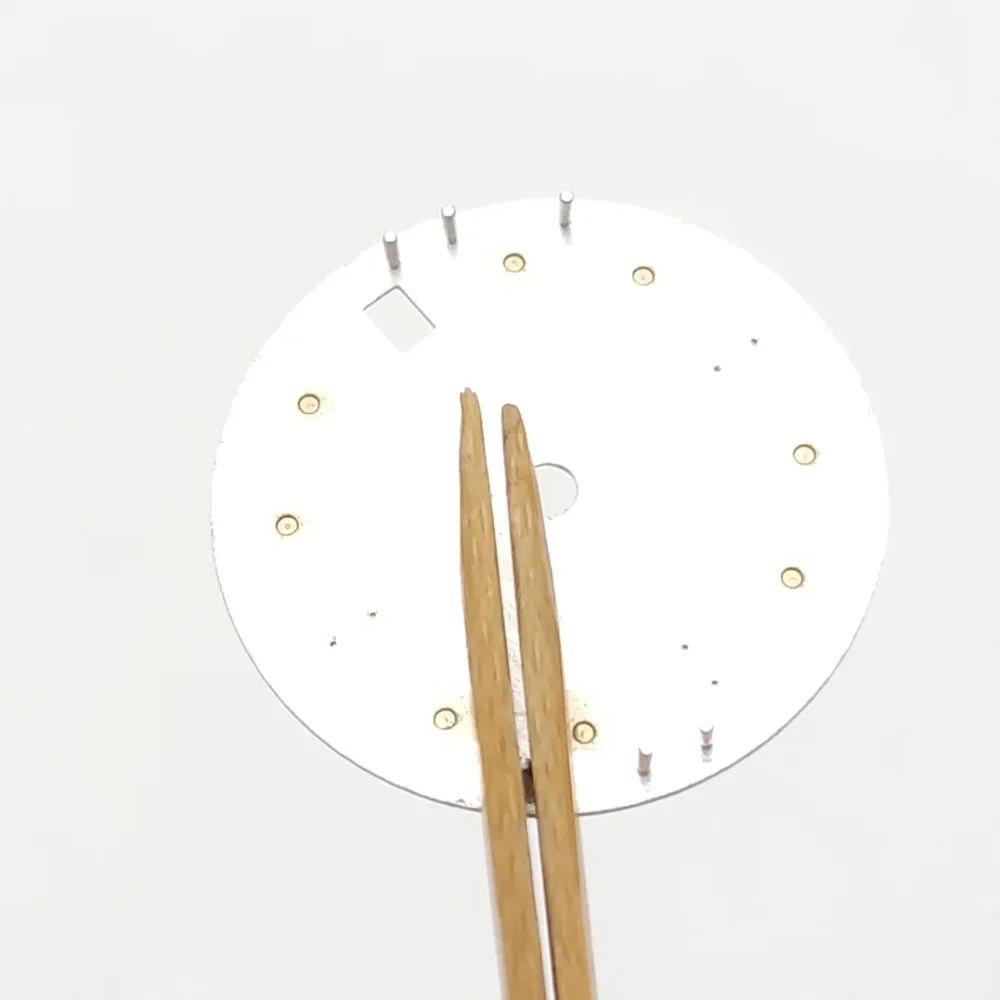 NH35 28.5mm Watch Dial Meteorite Dials for NH35 4R35 NH36 Movement Watch Accessories with Blue Luminous