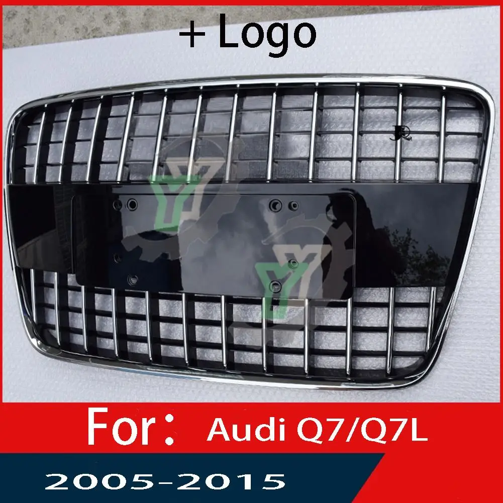 For Audi Q7/Q7L 2005-2011 2012 2013 2014 2015 Car Front Bumper Grille Centre Panel Styling Upper Grill (Modify For SQ7 style)