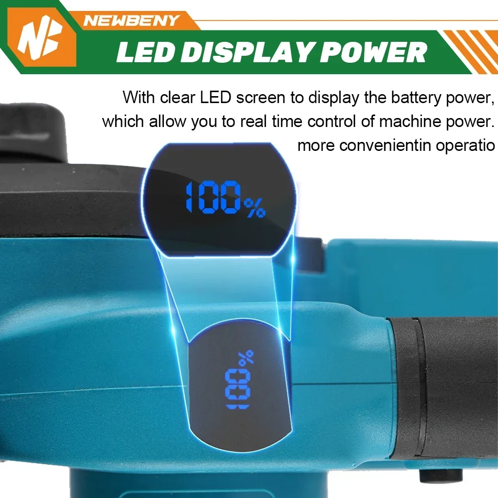 Tronçonneuse électrique sans fil sans balais, scie à bois aste, jardin, coupe, exploitation forestière, batterie Makita 18V, 2000W, 12 pouces, 18000