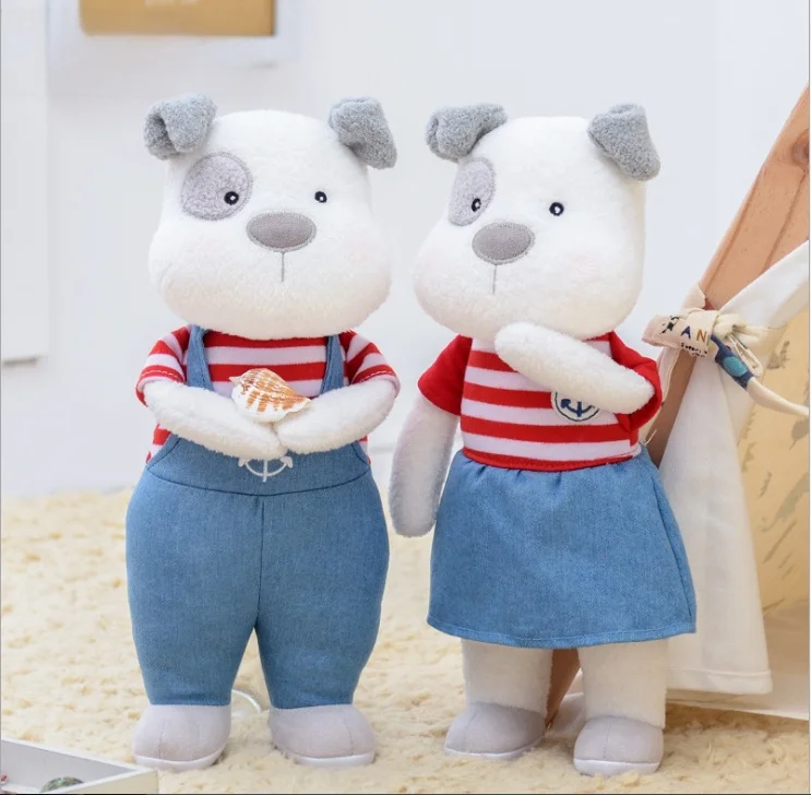 Metoo Mimi Rabbit Casal de Brinquedos de Pelúcia, Almofada para Dormir, Bonecos do Zodíaco, Brinquedos de Pelúcia Macios para Crianças e Meninas, Cão do Zodíaco Chinês