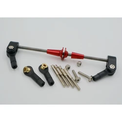 Aluminum Control Horn Assembly for Rudder 50CC RC Airplane D4 x L110mm x M3