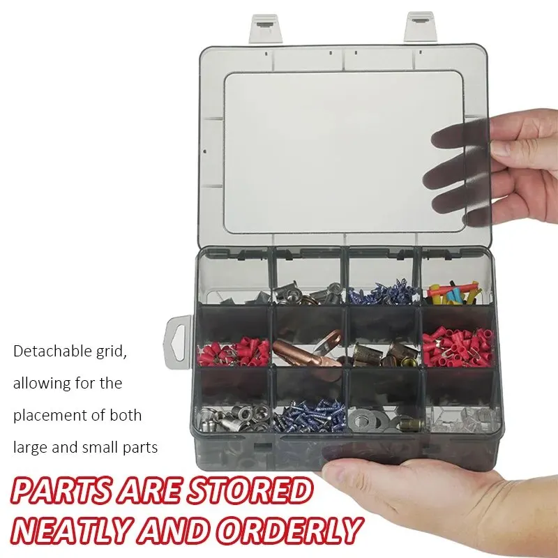 Adjustable Compartment Plastic Storage Box Jewelry Earring Bead Screw Practical Holder Case Display Organizer Container Tool Box