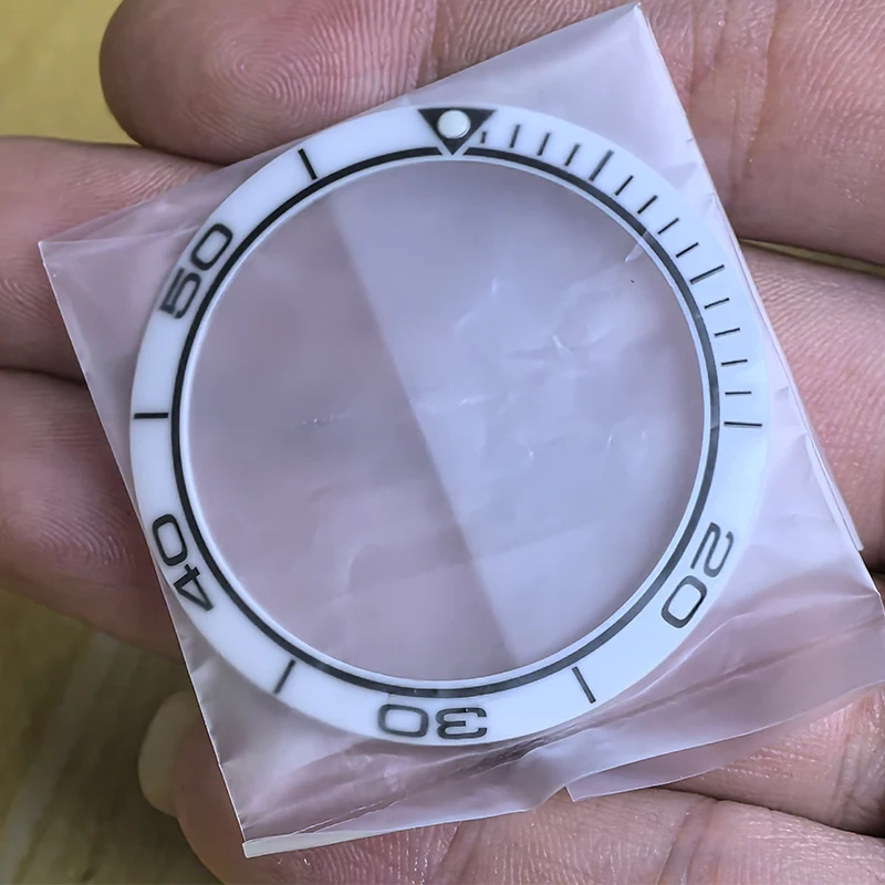 38mmx30.7mm Slant Ceramics Watch Bezel Insert Ring Fit for SKX007 SKX009 GMT SUB Sea horse Case NH36 NH35 Watch Ring Refit Parts