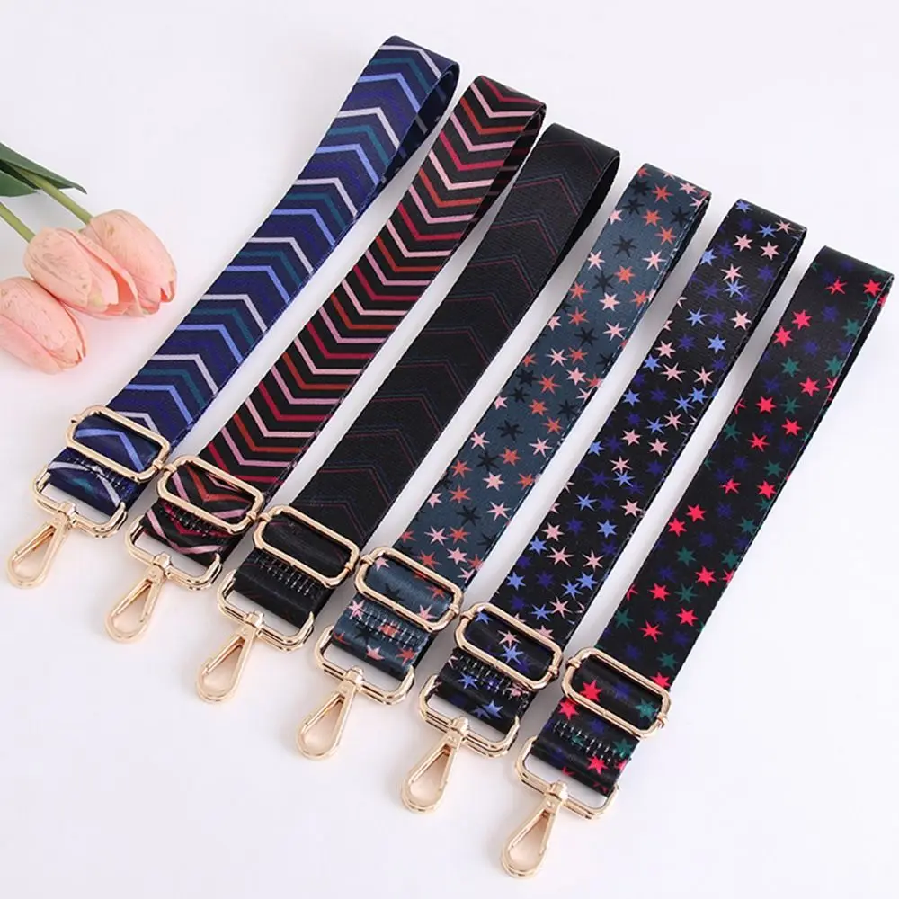 Women Fashion Bag Strap Detachable Embroidered Shoulder Bag Strap Adjustable Replacement Belts Handbag Strap Bag Accessories