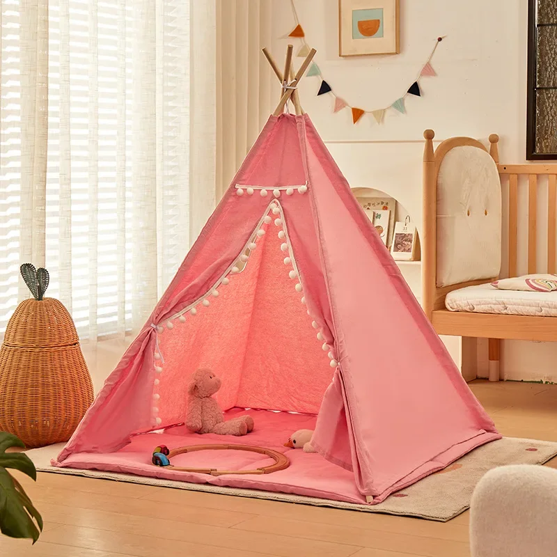 New Trend Indoor Kids Tent Playhouse Triangle Baby Toys Pretend Play Play House Indoor Children's Tent Game House Game Toy House
