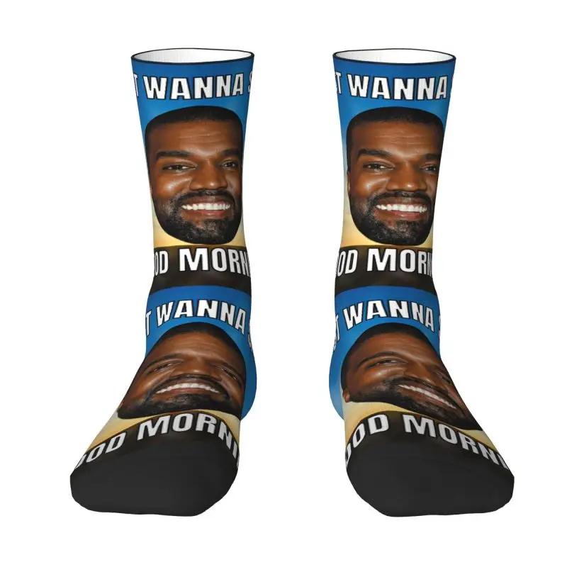 Funny Funny Kanye West Meme Socks Men Women Warm 3D Printed POP Rapper Basketball Sports Crew Socks